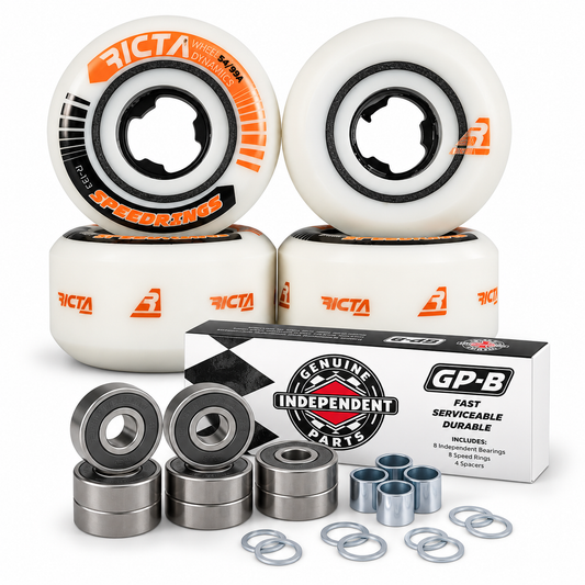 COMBO Roda Ricta wheels Speedrings Wide 99a 54mm + Rolamento independent GP-B