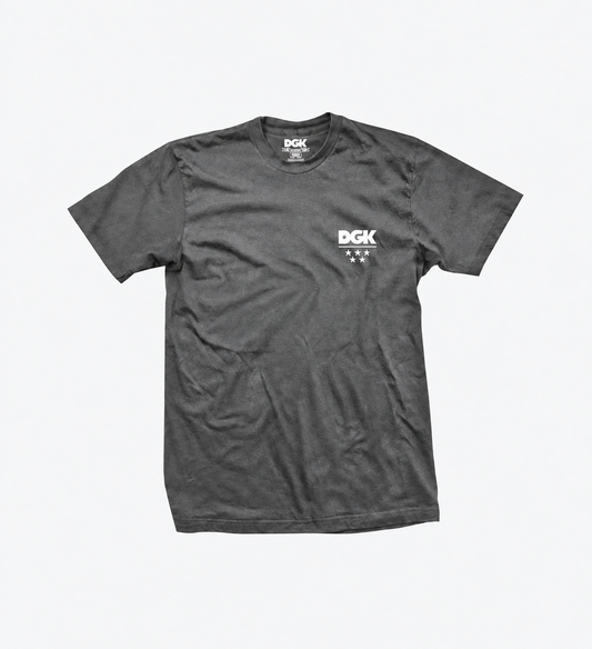 Camiseta Importada  DGK - ALL STAR MINI LOGO  Cinza Chumbo/Charcoal  (P)