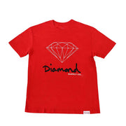 Camiseta Diamond Supply - OG SIGN TEE - Red / Vermelho