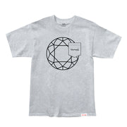 Camiseta Diamond Supply - GEM OUTLINE POCKET TEE -  Grey