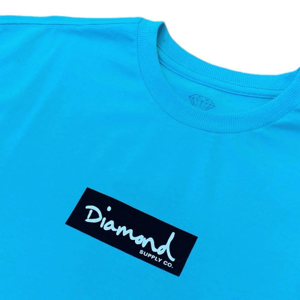 Camiseta Diamond Supply - OG MINI BOX TEE - Diamond Blue