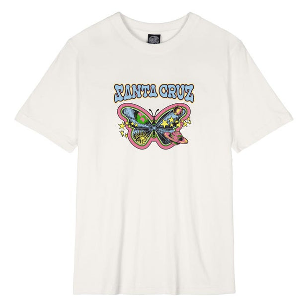 Camiseta Feminina Santa Cruz  Galactic Butterfly -  White/branca