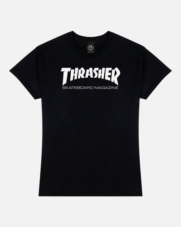 Camiseta Feminina Thrasher Magazine Skate Mag - Black/Preto