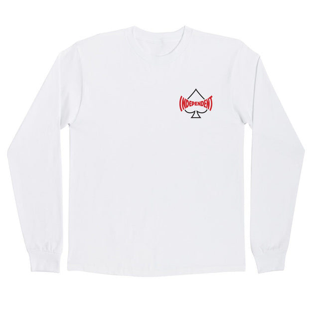 Camiseta Independent skate  Manga Longa CANT BE BEAT 78 SS - White/Branca