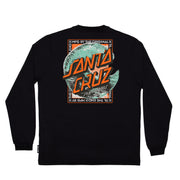 Camiseta Manga Longa Santa Cruz skate BREAKER DOT SS -  Preto/Black