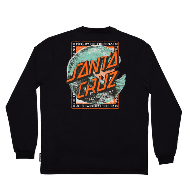 Camiseta Manga Longa Santa Cruz skate BREAKER DOT SS -  Preto/Black