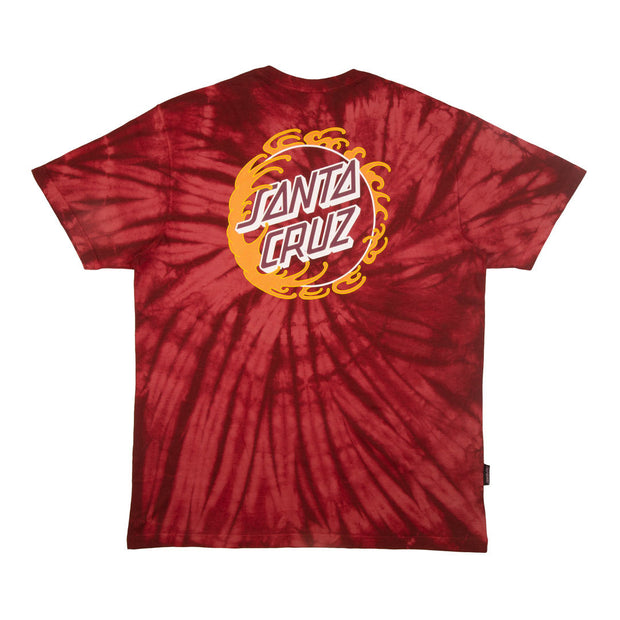 Camiseta Santa Cruz ESPECIAL TIDAL DOT TIE DYE SS - VERMELHO/RED