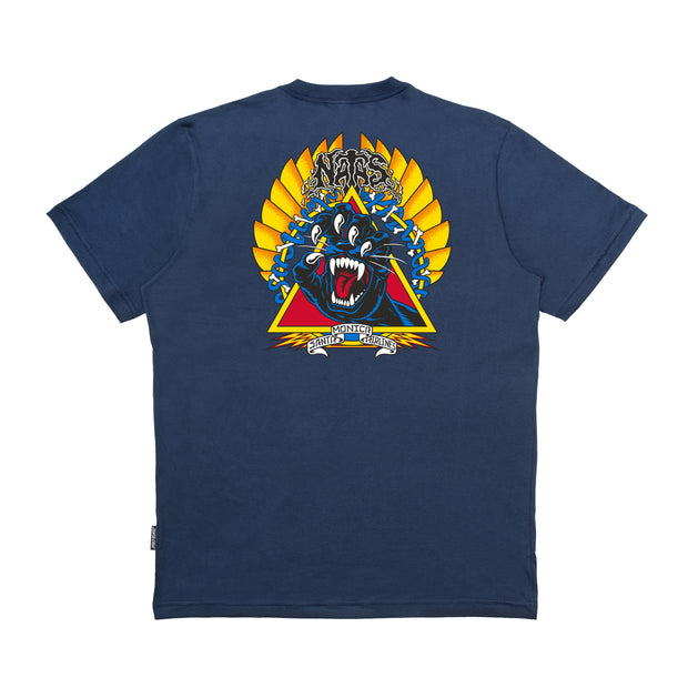 Camiseta Santa Cruz NATAS SCREAMING PANTHER SS - Blue/azul