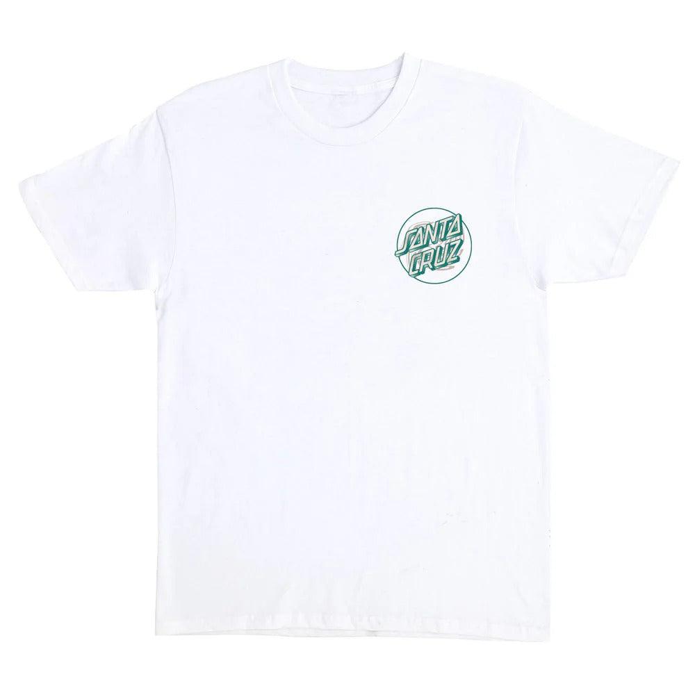 Camiseta Santa Cruz skate BEGINNING DOT SS -  Branca/white