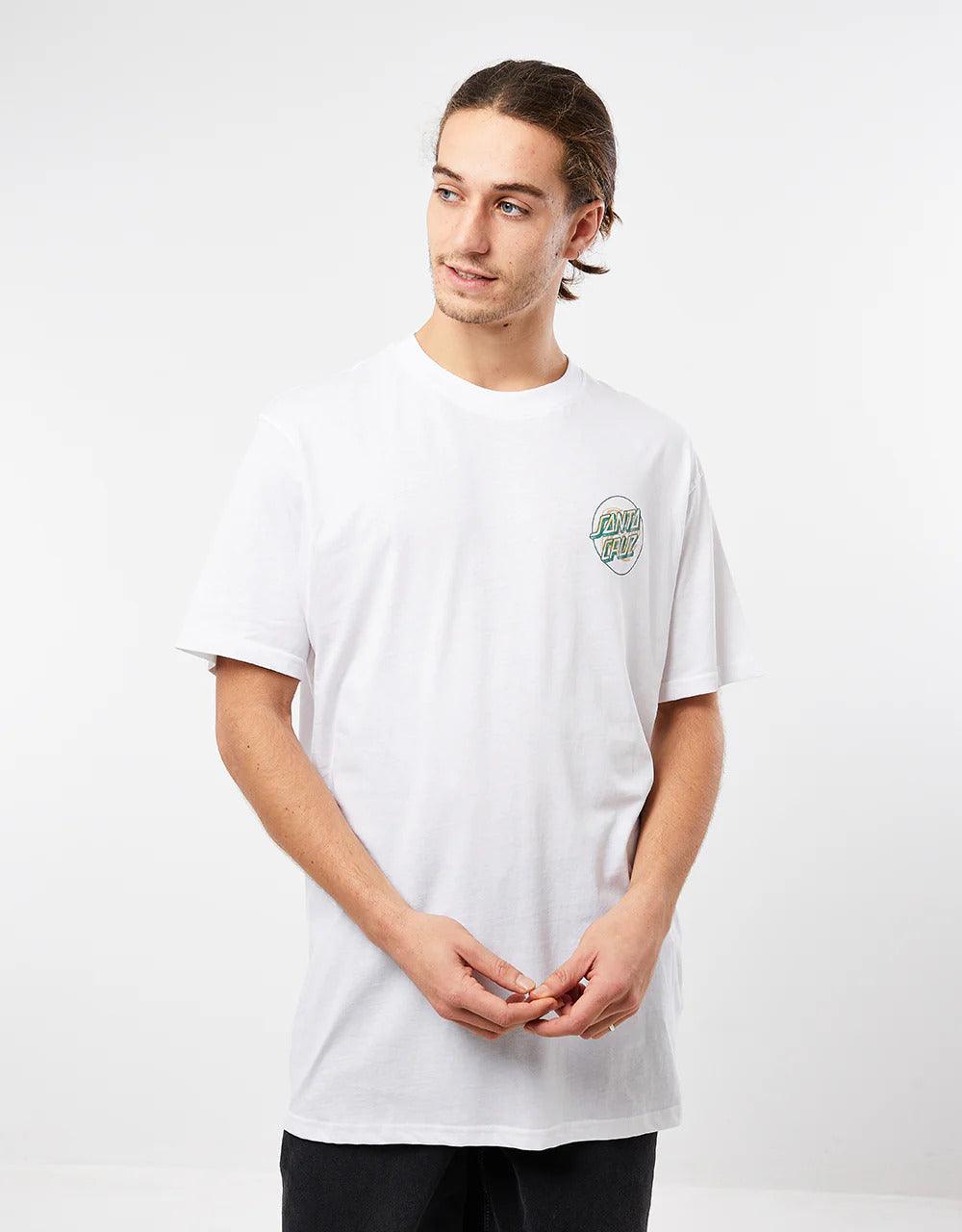 Camiseta Santa Cruz skate BEGINNING DOT SS -  Branca/white