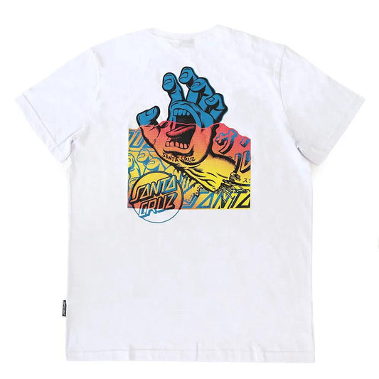 Camiseta Santa Cruz Screaming Hand Divide white