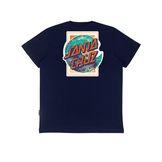 Camiseta Santa Cruz skate BREAKER DOT SS - Azul/ Blue