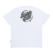 Camiseta Santa Cruz skate  ERODE DOT MONO - White/ Branco