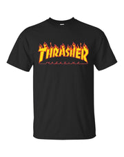 Camiseta Thrasher  FLAME LOGO Black