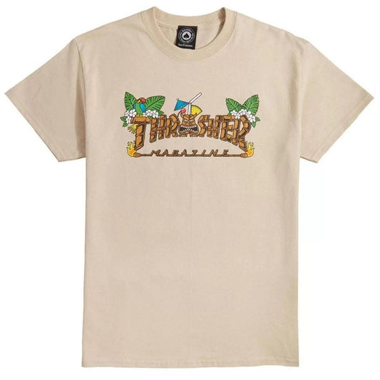 Camiseta Thrasher magazine TIKI - Areia/bege