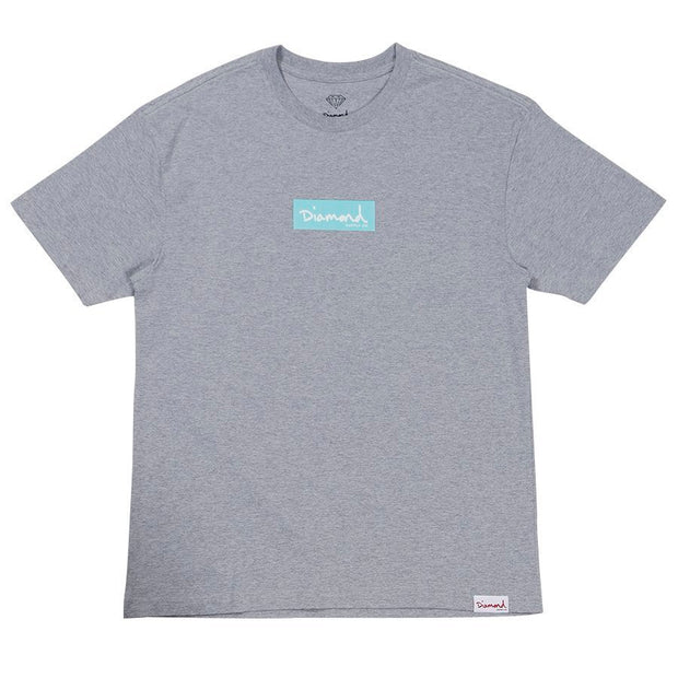 Camiseta Diamond Supply - OG MINI BOX TEE - Grey/ Cinza