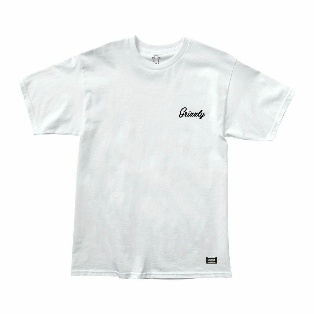 Camiseta Grizzly Hitch Hike White/Branca