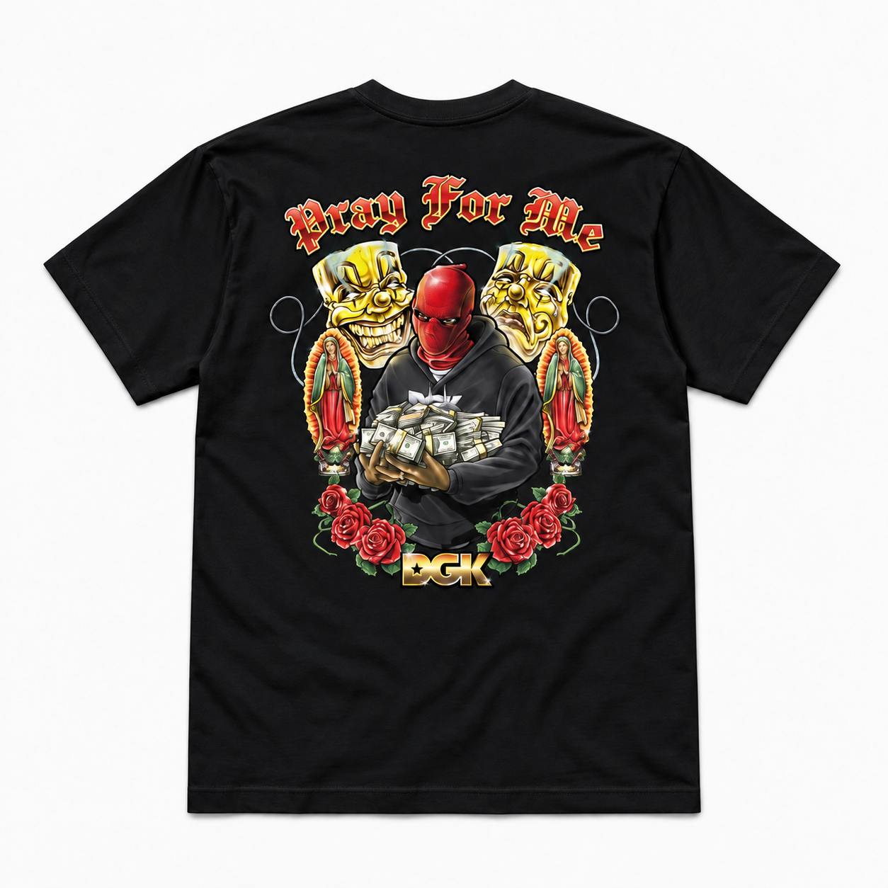 Camiseta Importada  DGK - DAILY GRIND  Black/Preto