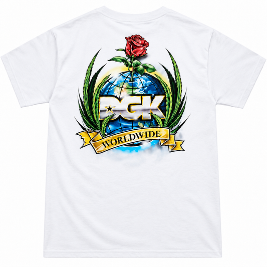 Camiseta Importada DGK - GLOBAL TEE  Branco/White - P