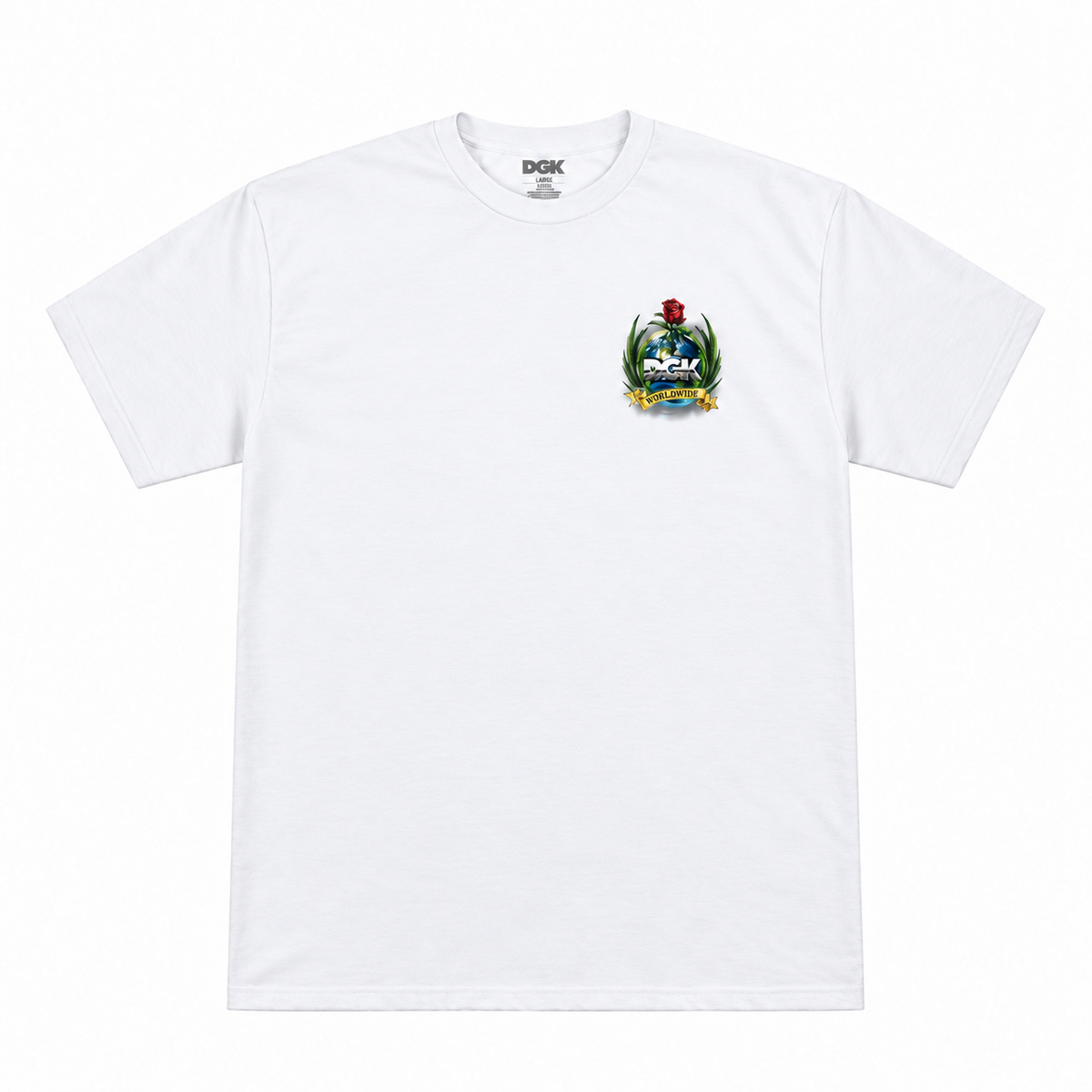 Camiseta Importada DGK - GLOBAL TEE  Branco/White - P