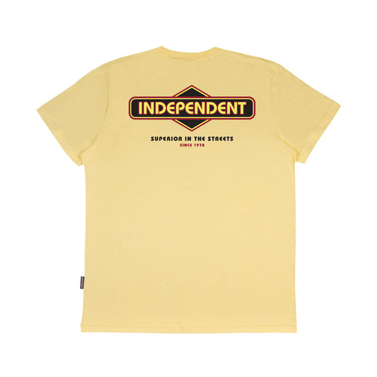 Camiseta Independent DIAMOND GROUNDWORK SS -  Bege