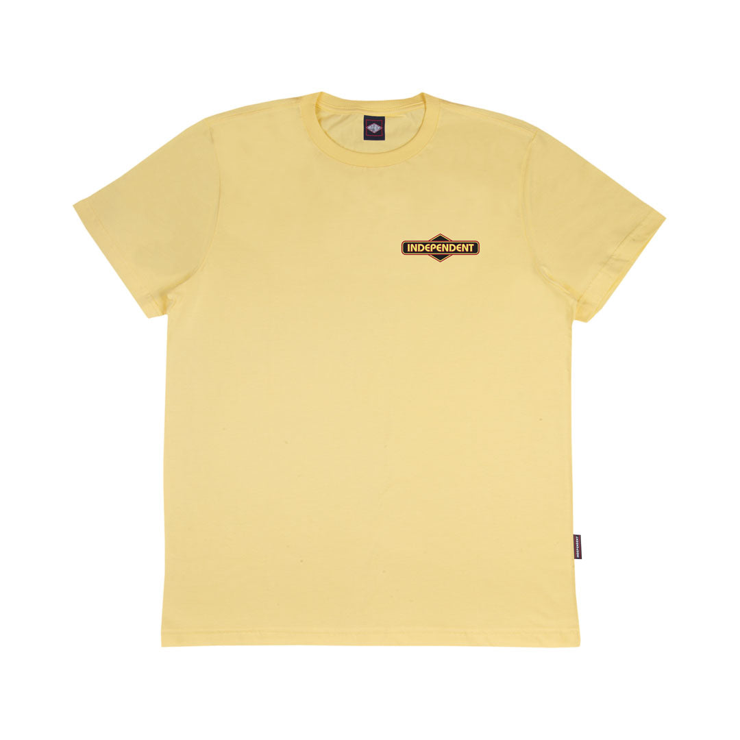 Camiseta Independent DIAMOND GROUNDWORK SS -  Bege
