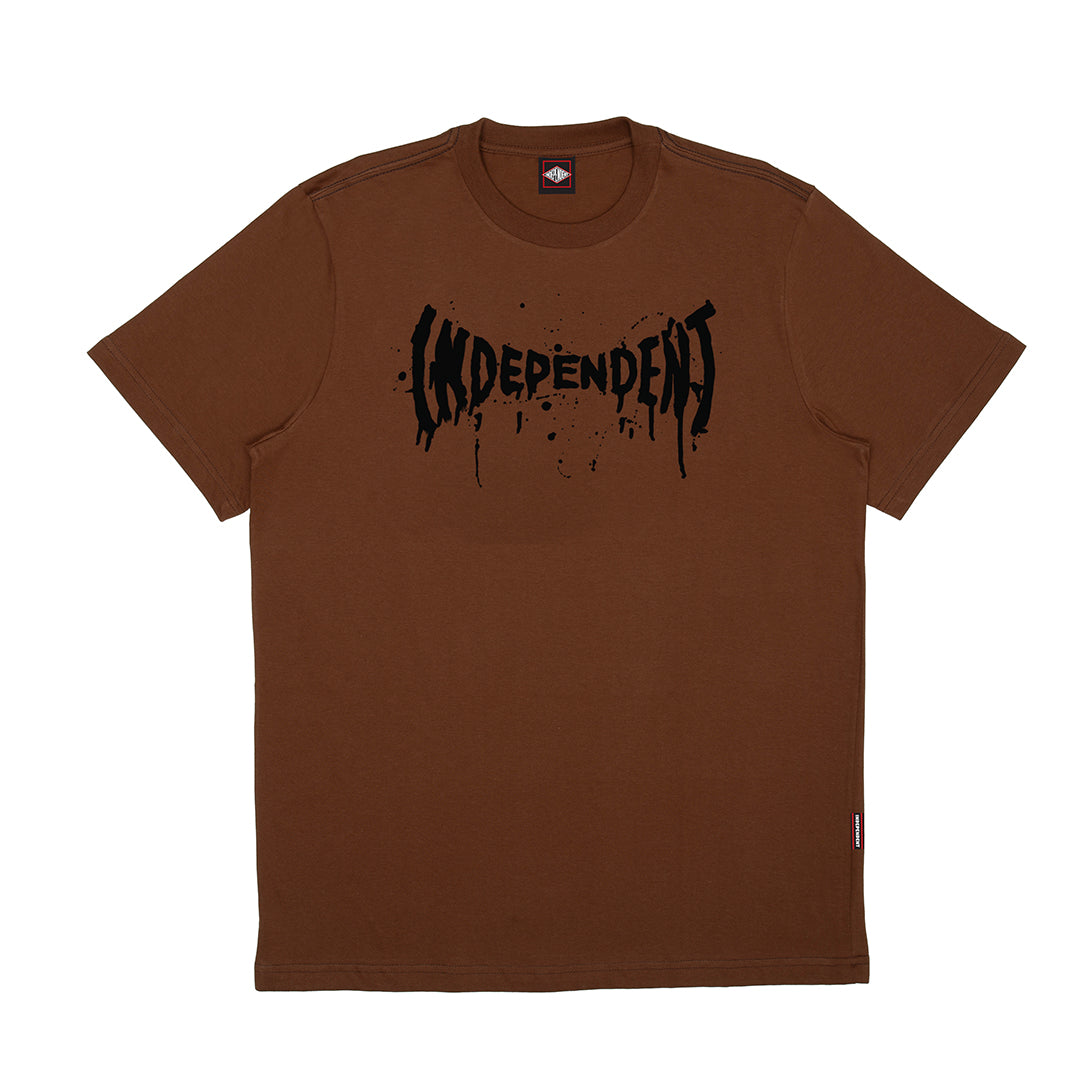 Camiseta Independent SPLATTER SPAN SS Marrom