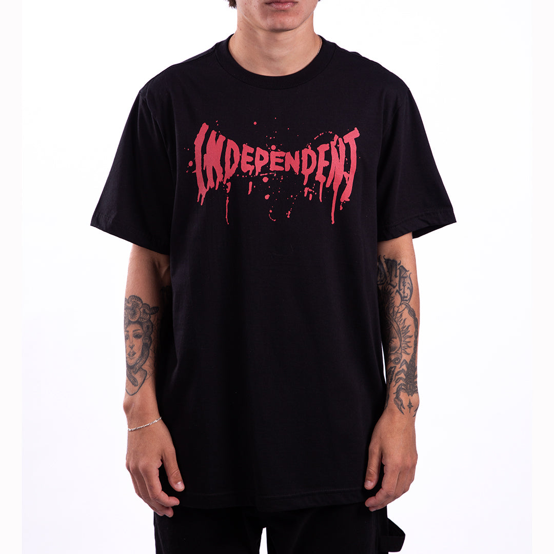Camiseta Independent SPLATTER SPAN SS Preto/Black