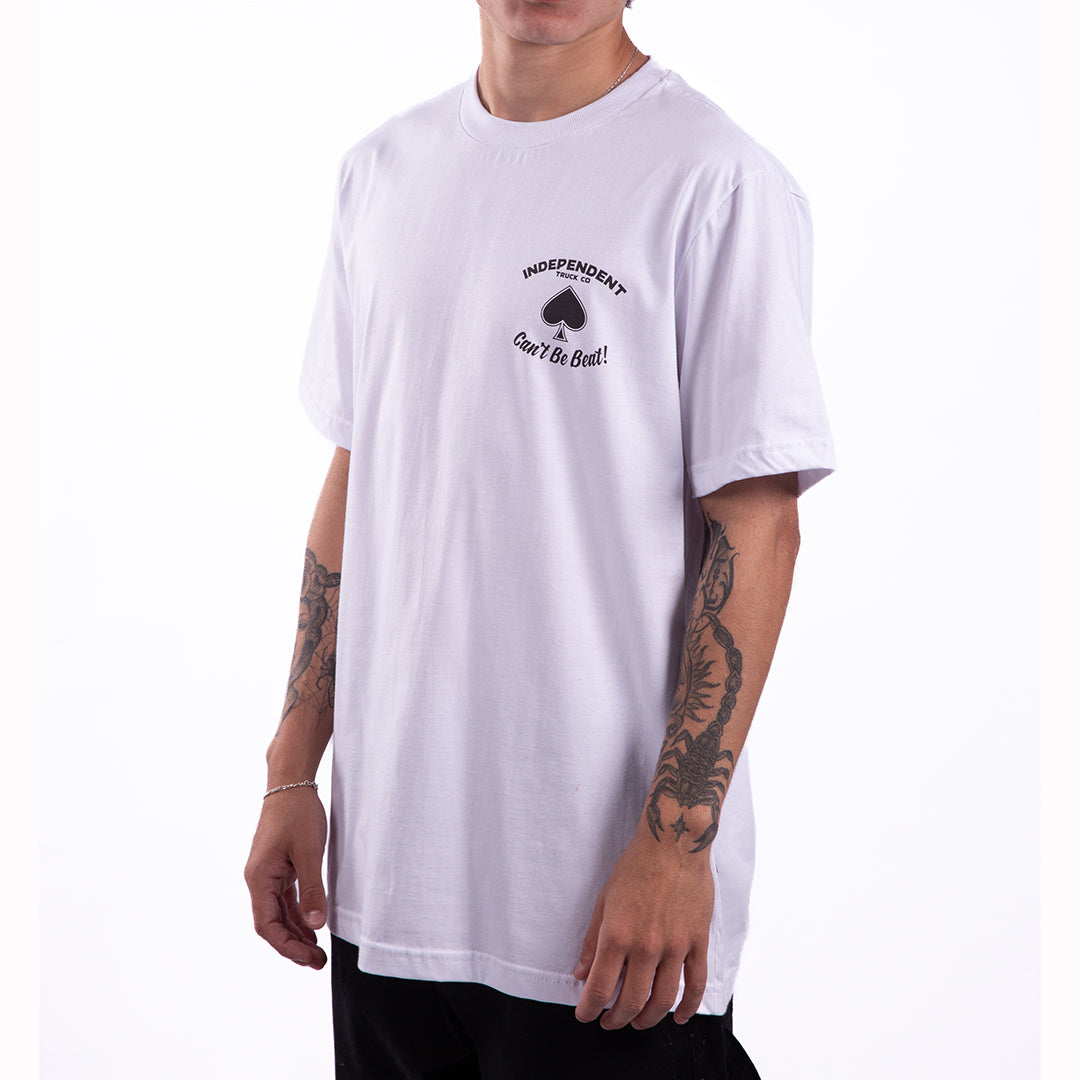 Camiseta Independent Trucks ROYAL FLUSH SS - Branco/White