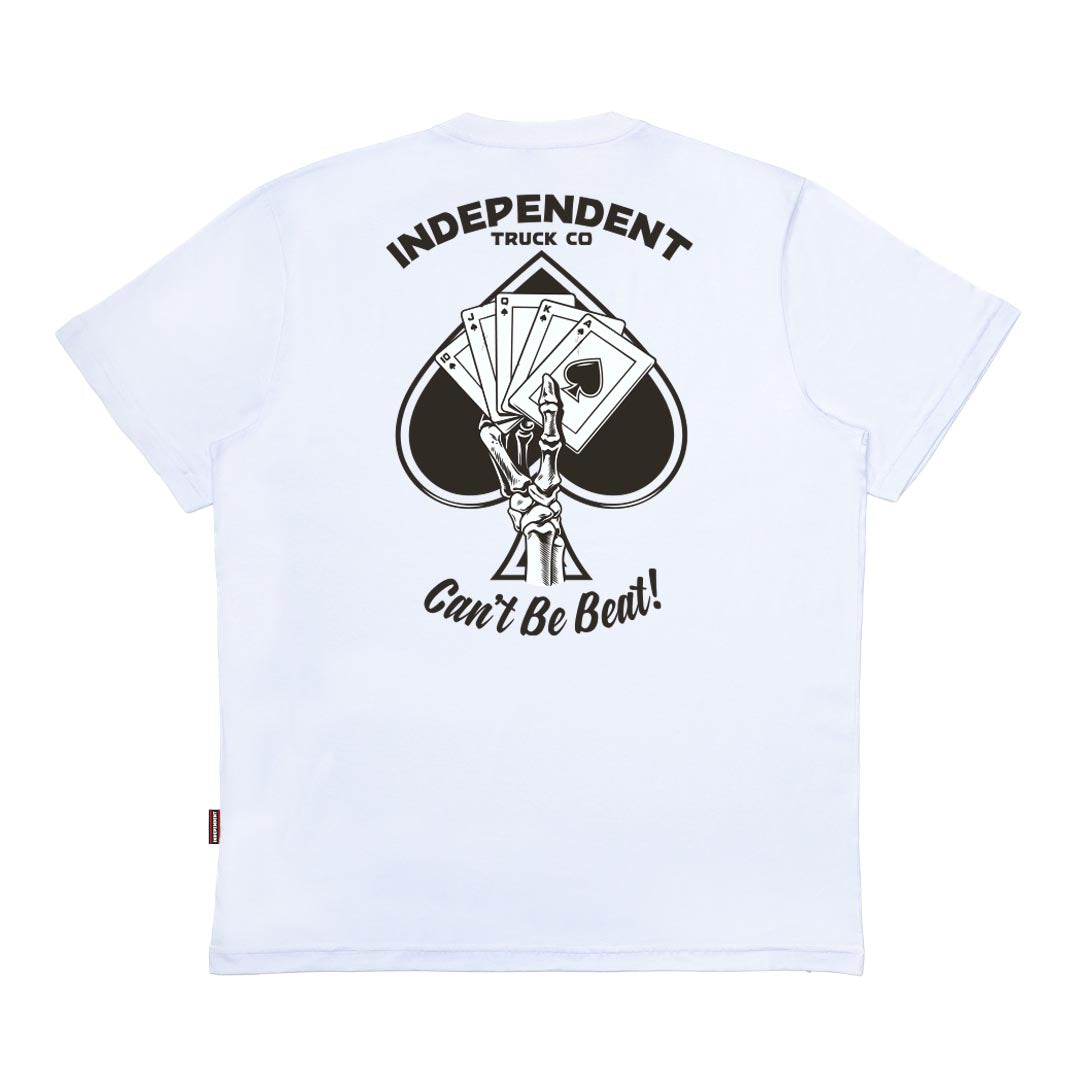 Camiseta Independent Trucks ROYAL FLUSH SS - Branco/White