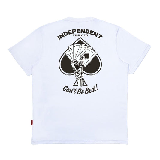 Camiseta Independent Trucks ROYAL FLUSH SS - Branco/White