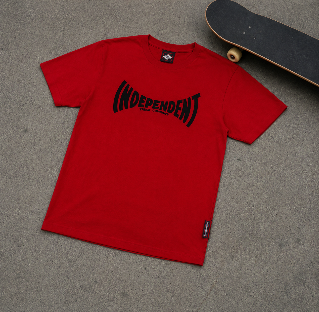 Camiseta Independent Trucks Span Logo - Vermelho/RED