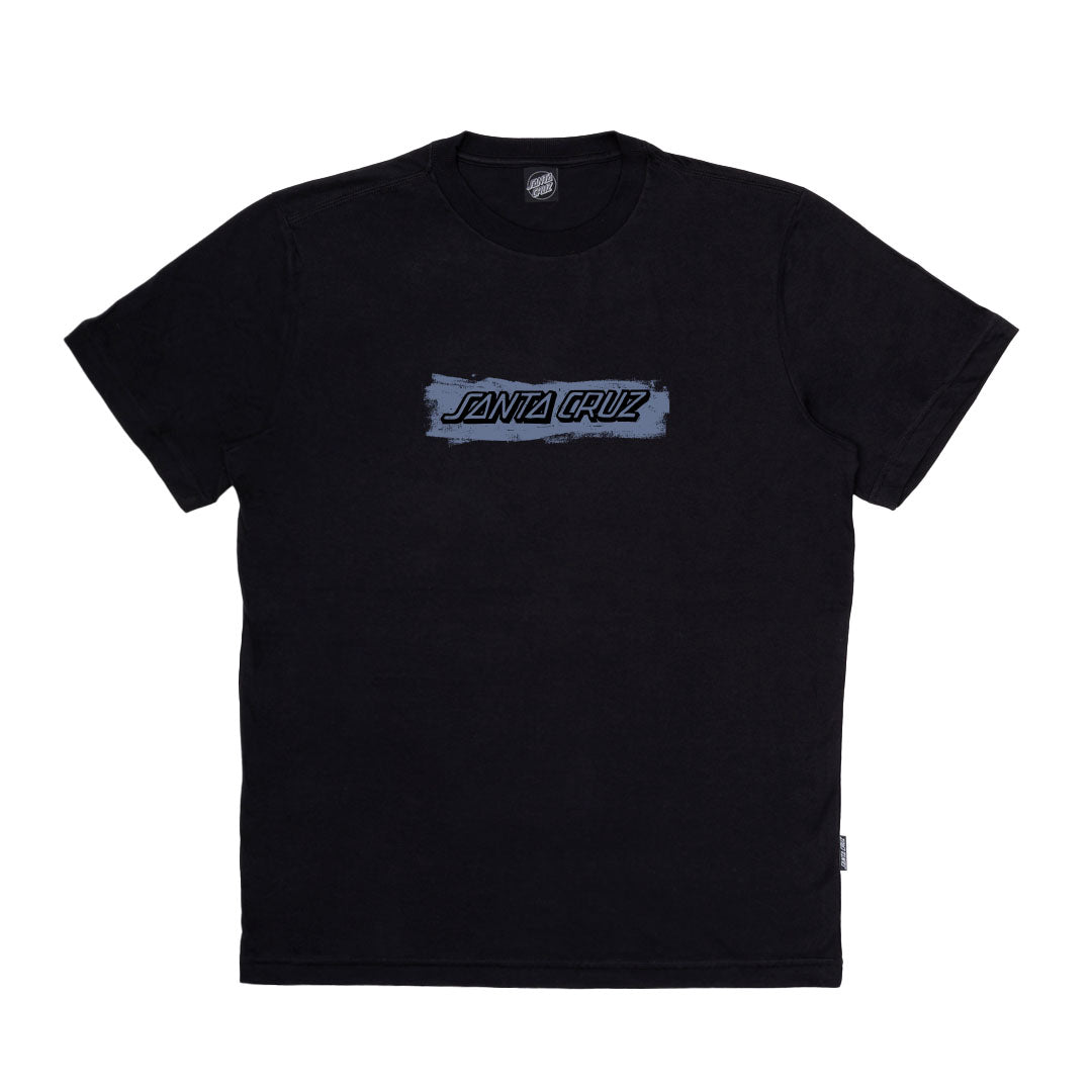 Camiseta Santa Cruz CUT STRIP FRONT - Black/Preto