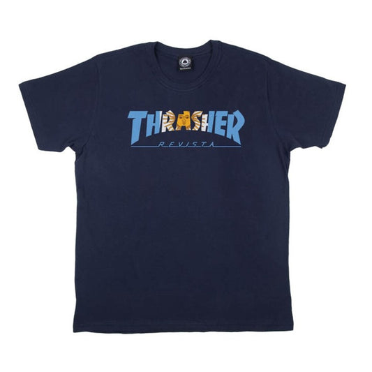 Camiseta Thrasher Argentina  Revista Blue/Azul Marinho