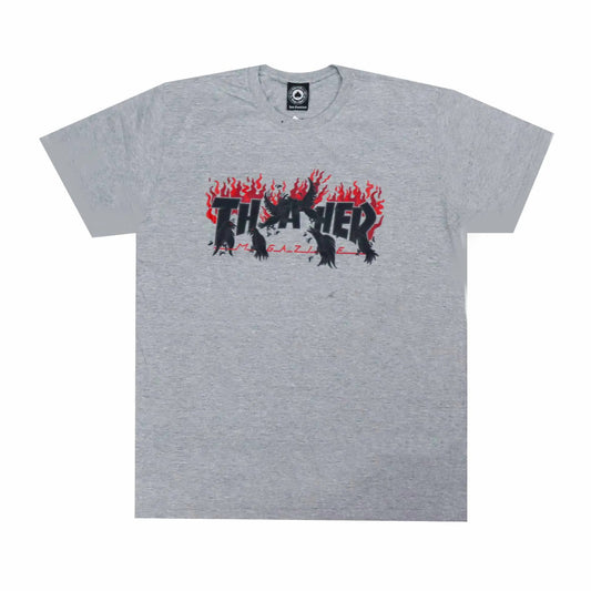 Camiseta Thrasher CROWS - CInza/Grey
