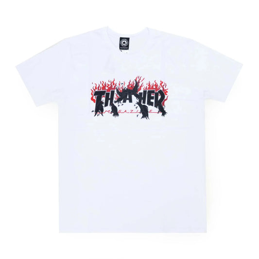 Camiseta Thrasher CROWS - Whita/Branca