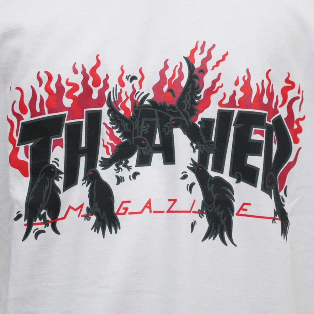 Camiseta Thrasher CROWS - Whita/Branca