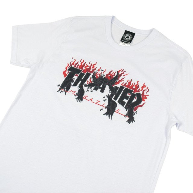 Camiseta Thrasher CROWS - Whita/Branca