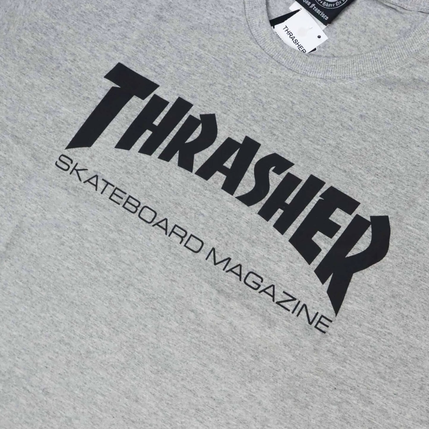 Camiseta Thrasher Magazine Skate Mag Cinza/Grey