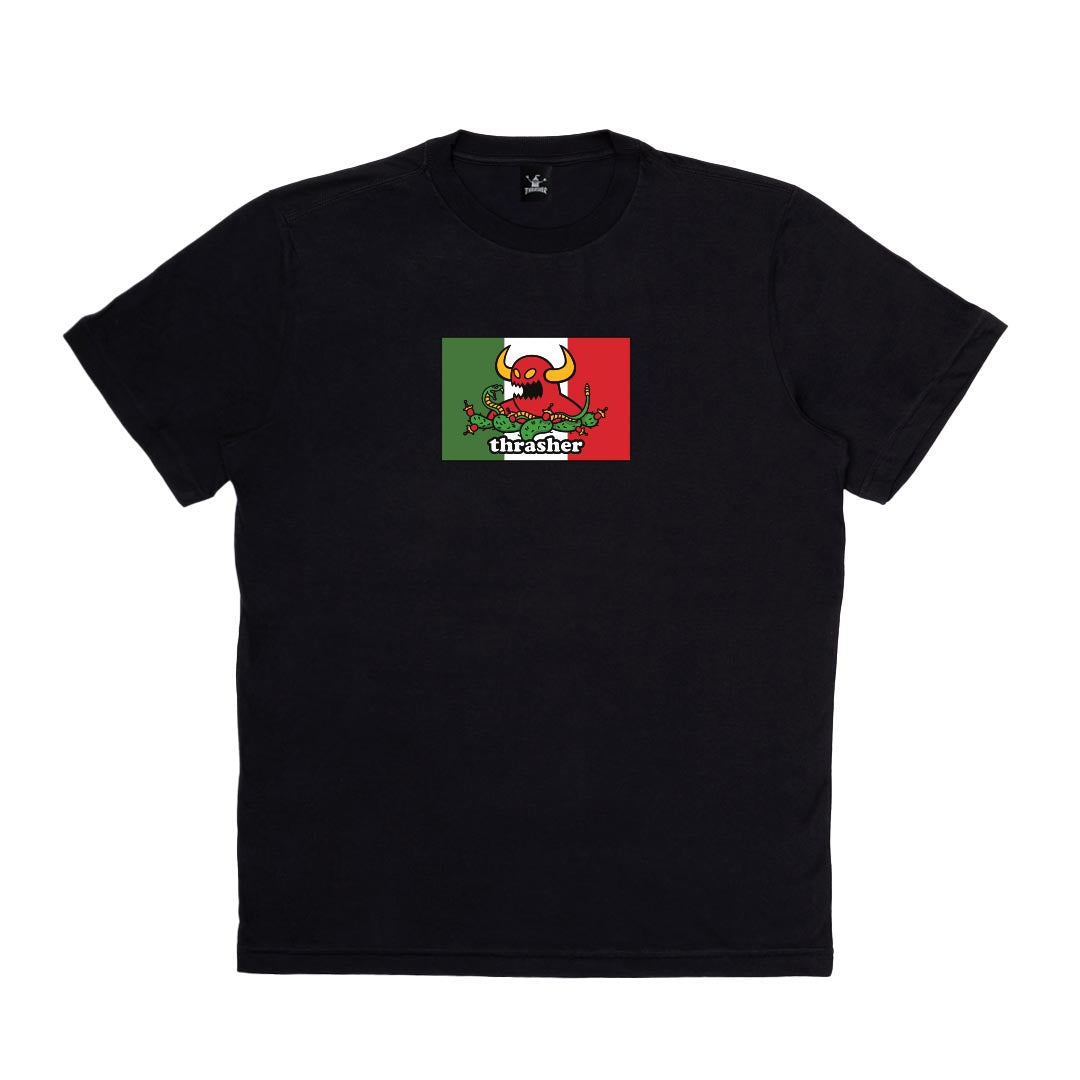 Camiseta Thrasher  TOY MACHINE HECHO - Black/preto