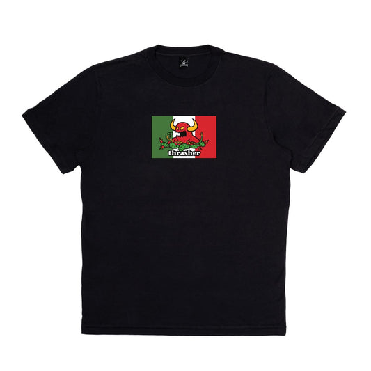 Camiseta Thrasher  TOY MACHINE HECHO - Black/preto