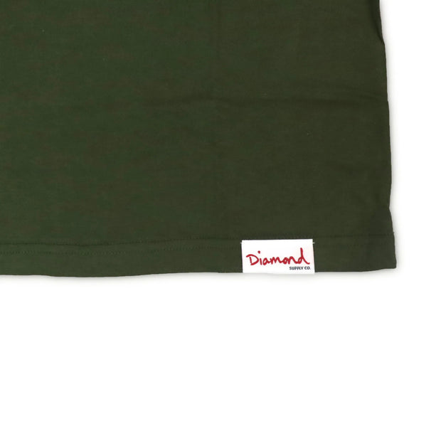 Camiseta Diamond Supply - OG SIGN TEE - Militar Green/ Verde militar