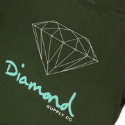 Camiseta Diamond Supply - OG SIGN TEE - Militar Green/ Verde militar