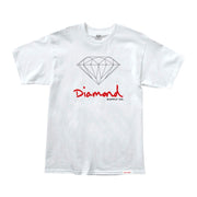 Camiseta Diamond Supply - OG SIGN TEE - White/Branco