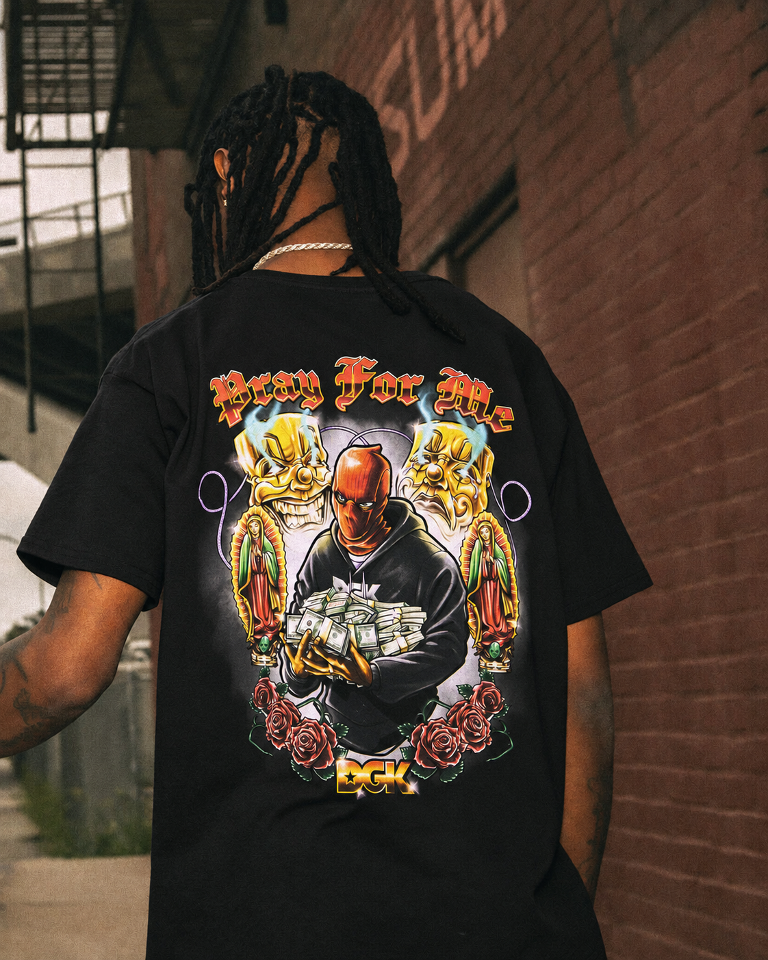 Camiseta Importada  DGK - DAILY GRIND  Black/Preto
