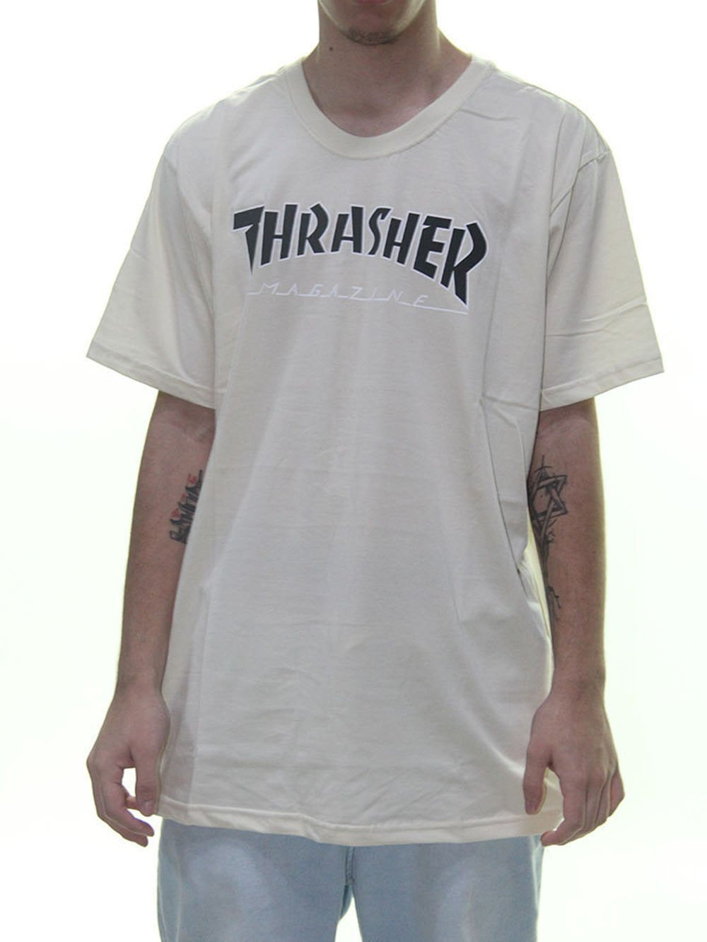 Camiseta Thrasher  OUTLINED - Sand/Areia