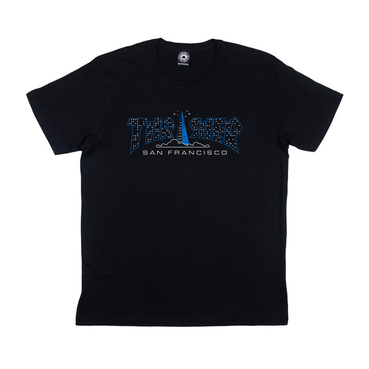 Camiseta Thrasher  PYRAMID - BLACK/ Preto
