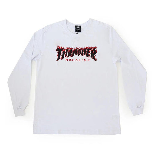 Camiseta Thrasher  Pocessed Manga Longa white