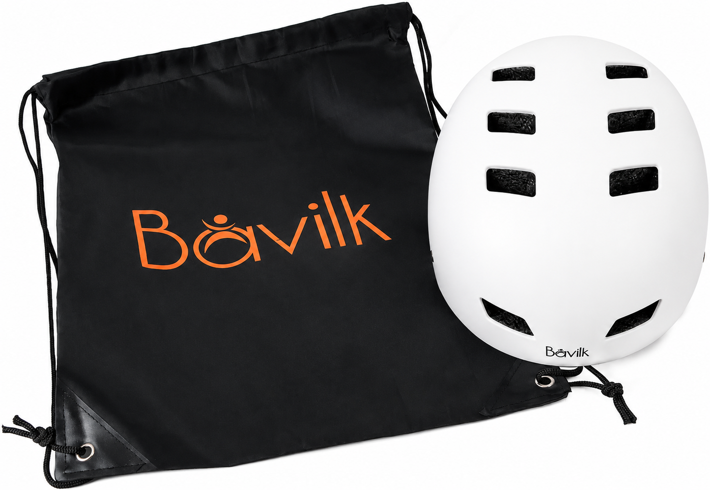 Capacete Importado BAVILK Classic white Certified - G