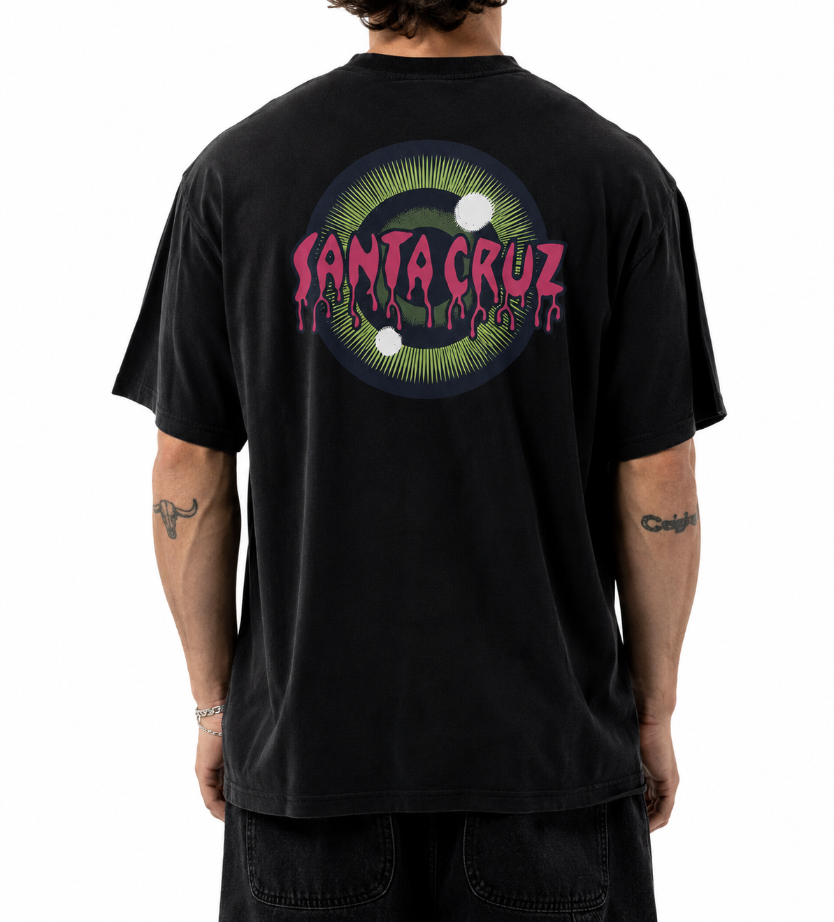Camiseta Santa Cruz ROSKOPP IRIS  OVERSIZED - Black/Preto